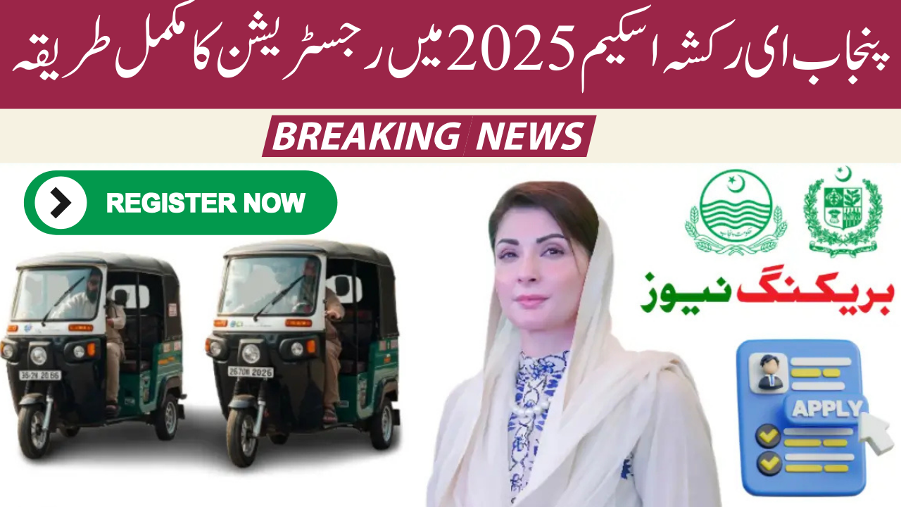 Punjab E-Rickshaw Scheme 2025 - 25,000 Electric Rickshaws Distributed